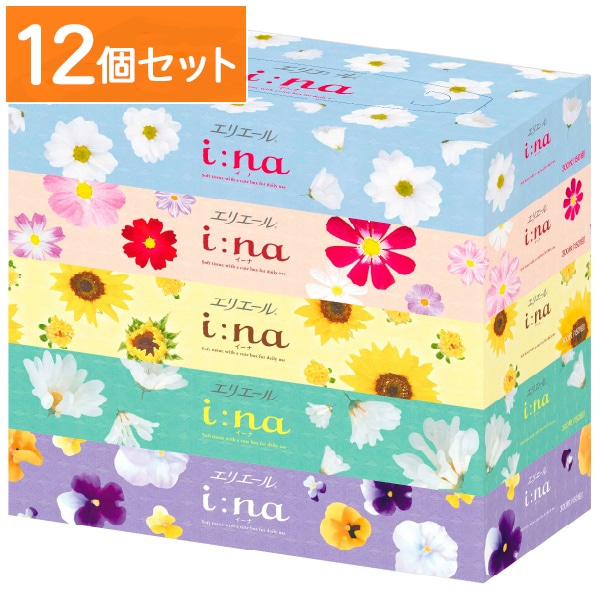エリエール イーナティッシュ 150組×5個パック 【×12個セット・まとめ買い】