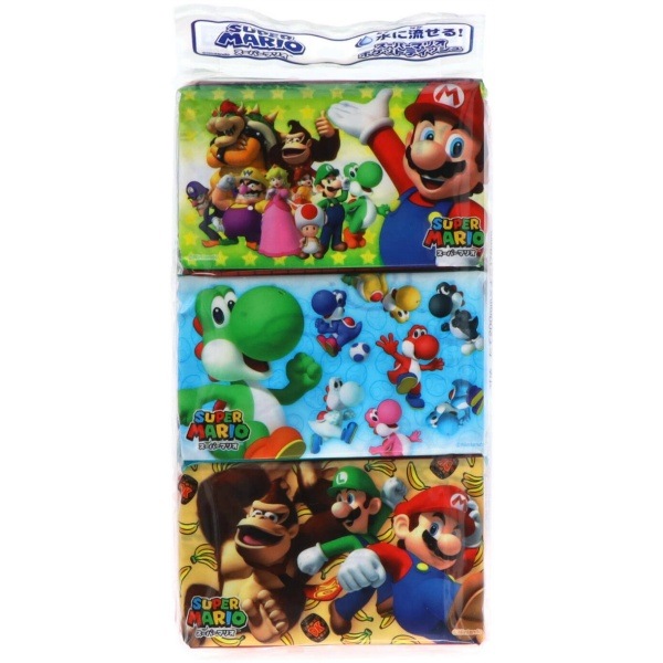 スーパーマリオ ポケットティッシュ 6個入 : ハヤシ商事
