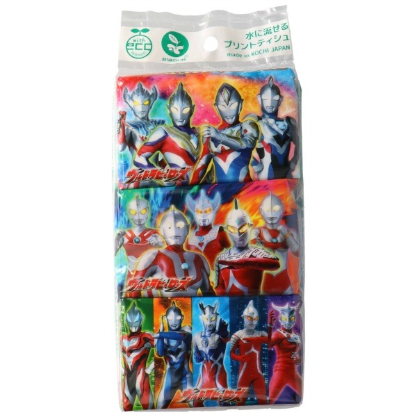 ウルトラマン ポケットティッシュ 6個入 : ハヤシ商事