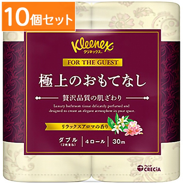 クリネックス 極上のおもてなし ダブル 4ロール 【×10個セット・まとめ買い】