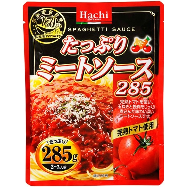 ハチ食品 たっぷりミートソース 285g