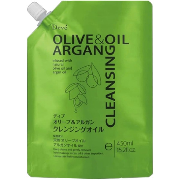 ディブ オリーブ&アルガン クレンジングオイル 詰替え 450ml : 熊野油脂