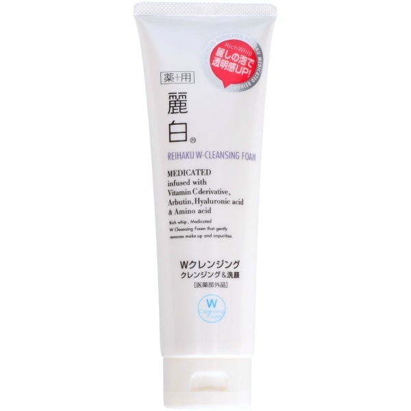 麗白 薬用 Wクレンジングフォーム 190g : 熊野油脂