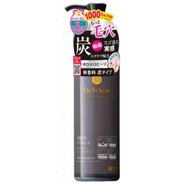 DETクリア ブライト&ピール ピーリングジェリー炭 180ml : 明色化粧品