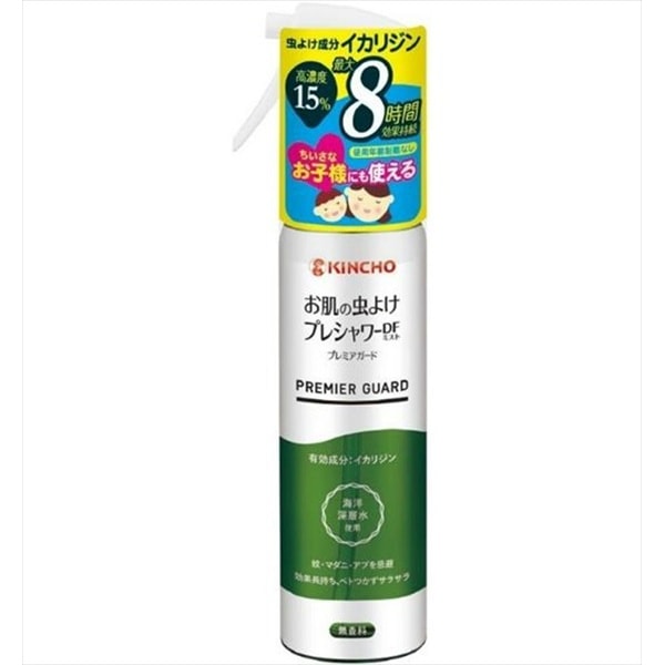お肌の虫よけ プレシャワー DFミスト プレミアガード 無香料 120ml : 大日本除虫菊（金鳥）