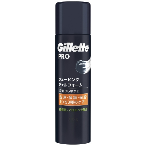 ジレット プロ シェービング ジェルフォーム 195g : ジレット