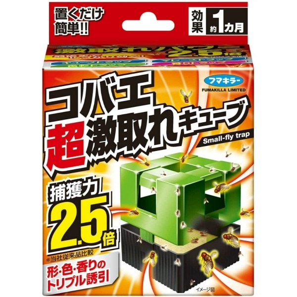 フマキラー コバエ超激取れキューブ 1個 : フマキラー