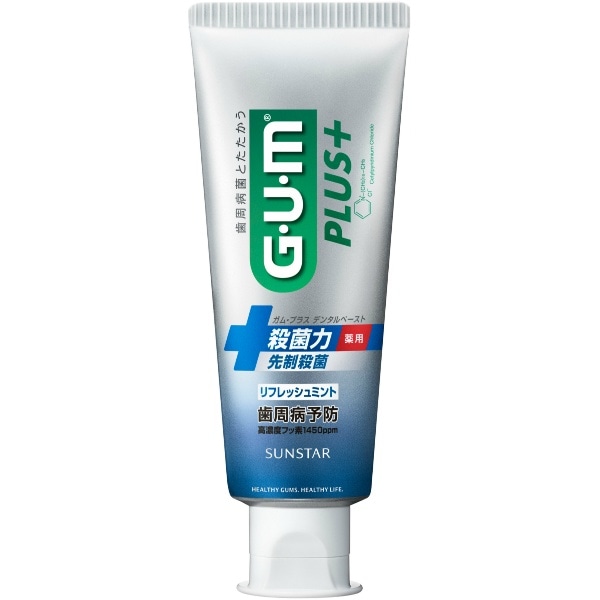 GUM ガム プラス デンタルペースト リフレッシュミント 120g : サンスター