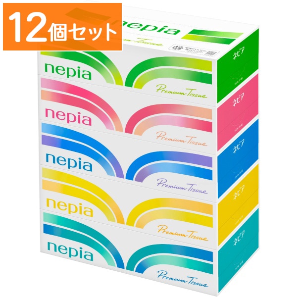 ネピア プレミアムソフトティシュ 180組×5個パック 【×12個セット・まとめ買い】