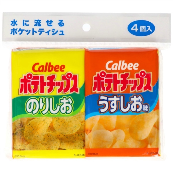 カルビー ポテトチップス 4個入 : ダイレイ