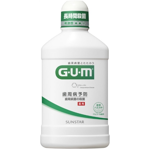 GUM ガム デンタルリンス レギュラー 500ml : サンスター