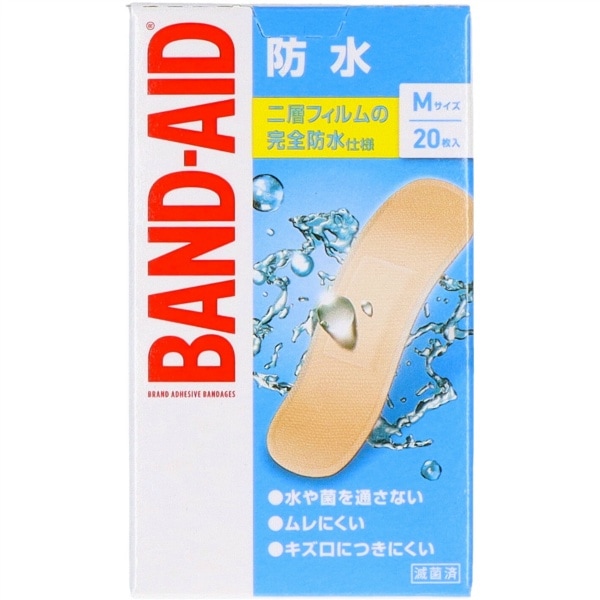 バンドエイド 防水 Mサイズ 20枚入