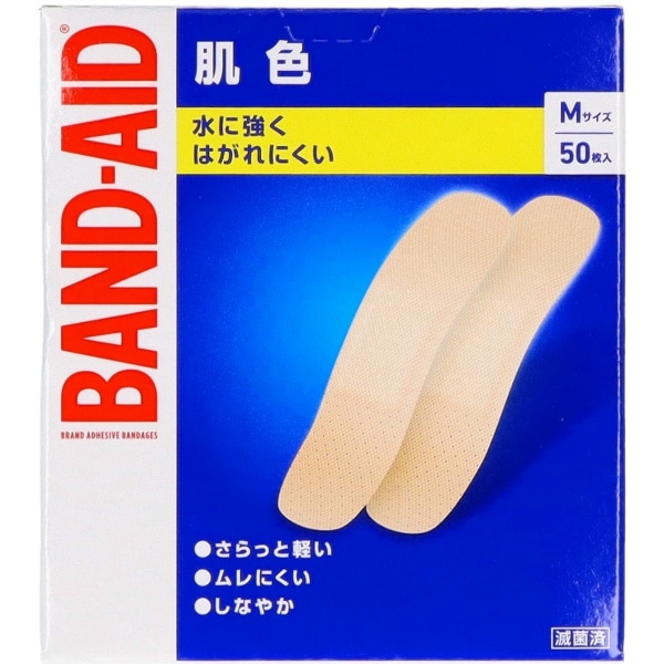 バンドエイド 肌色 Mサイズ 50枚入