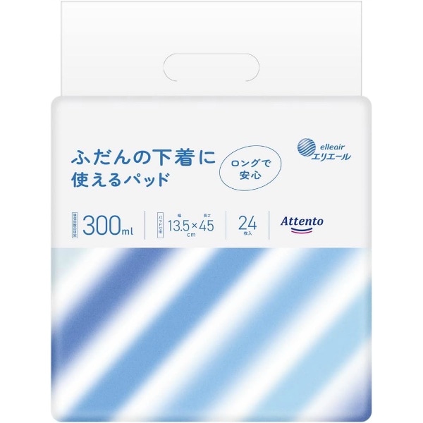 ふだんの下着に使えるパッド300 24枚入 : 大王製紙
