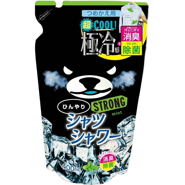 ひんやりシャツシャワー ストロング ミント 詰替え 400ml