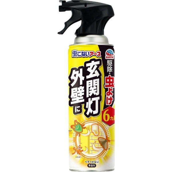 虫こないアース 玄関灯・外壁に 長日数持続タイプ 450ml : アース製薬