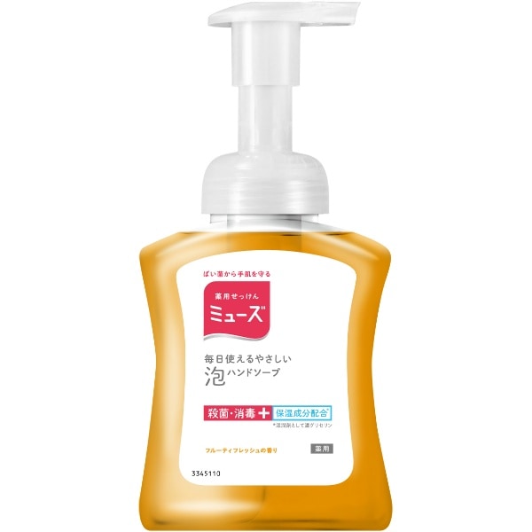 泡ミューズ フルーティーフレッシュ 本体 250ml : レキットベンキーザー