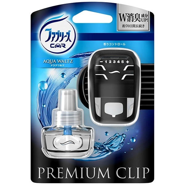 ファブリーズ プレミアムクリップ アクアワルツ 本体 7ml : P&G