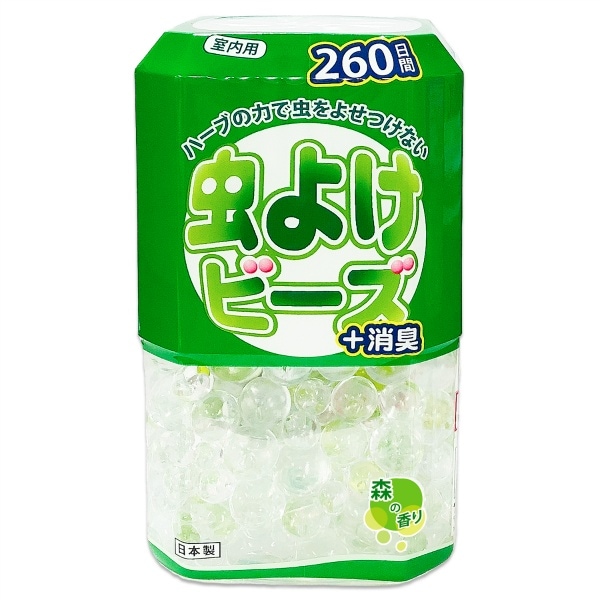 虫よけビーズ 森林の香り 260日用 380g : ライオンケミカル