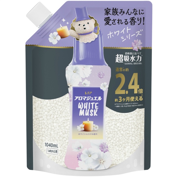 レノア アロマジュエル ホワイトムスクの香り 詰替え 特大サイズ 1040ml : P&G