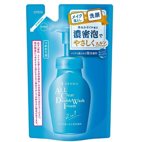 SENKA 専科 メイクも落とせる泡洗顔料 詰替え 130ml : ファイントゥデイ