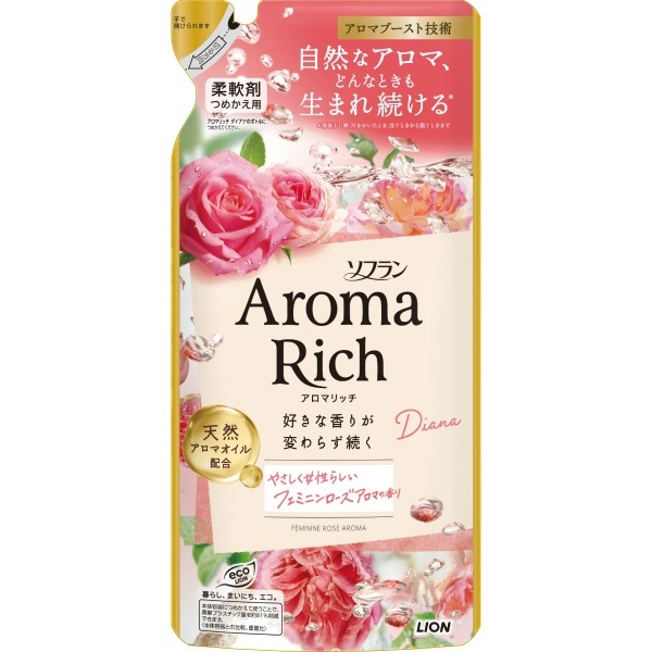 ソフラン アロマリッチ ダイアナ 詰替え 380ml : ライオン