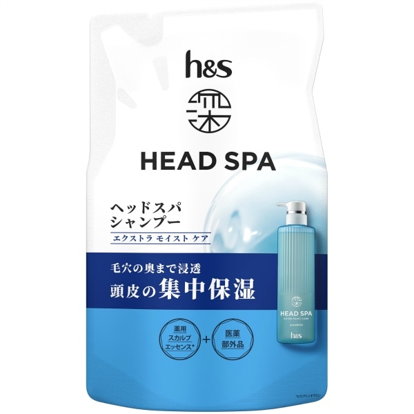 深 ヘッドスパ by h&s エクストラモイストケア シャンプー 詰替え 350g : P&G