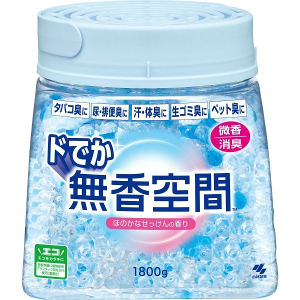 ドでか無香空間 ほのかなせっけん 1800g : 小林製薬