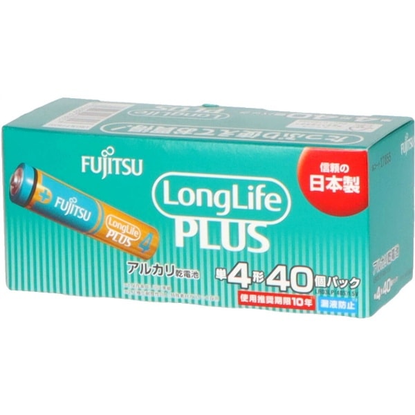 富士通 ロングライフプラス 単4・40個 LR03LP（40S） 40本入 : FDK