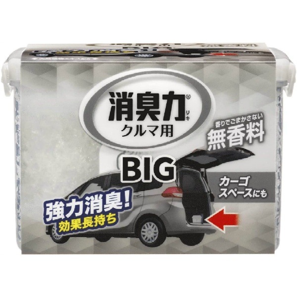 クルマの消臭力 BIG 車用消臭芳香剤 無香料 900g : エステー