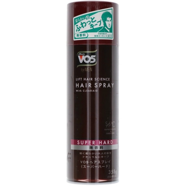 VO5 forMEN ヘアスプレイ スーパーハード 無香料 355g : サンスター