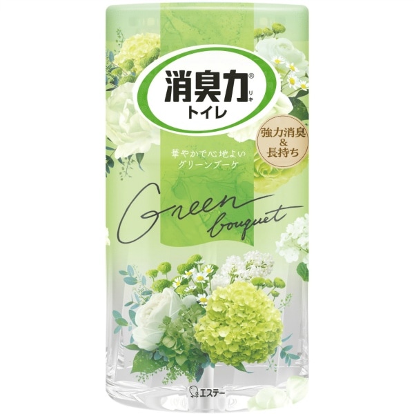 トイレの消臭力 消臭芳香剤 消臭剤 トイレ 置き型 グリーンブーケ 400ml : エステー