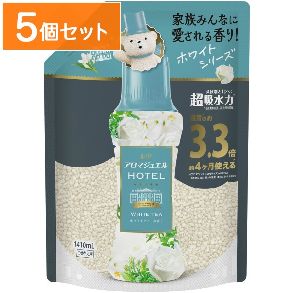 レノア アロマジュエル ホワイトティーの香り 詰替え 超特大サイズ 1410ml : P&G 【×5個セット・まとめ買い】