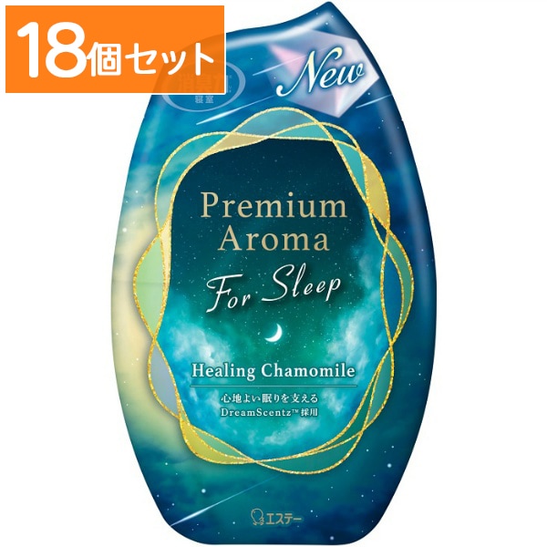 お部屋の消臭力 Premium Aroma For Sleep プレミアムアロマ ヒーリングカモミール 400ml : エステー 【×18個セット・まとめ買い】