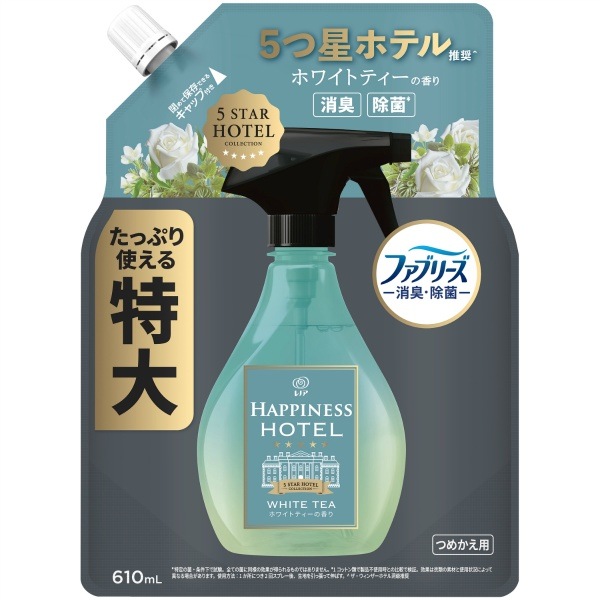 レノア ハピネス ミスト ホワイトティーの香り 詰替え 特大サイズ 610ml : P&G