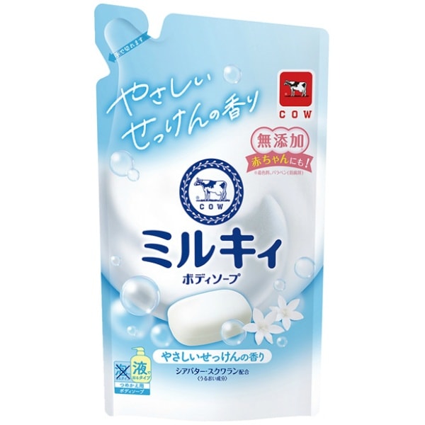 ミルキィ ボディソープ せっけんの香り 詰替え 360ml : 牛乳石鹸共進社