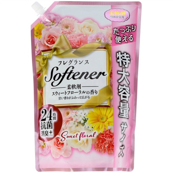 フレグランスソフター スウィートフローラルの香り 詰替え 1080ml : 日本合成