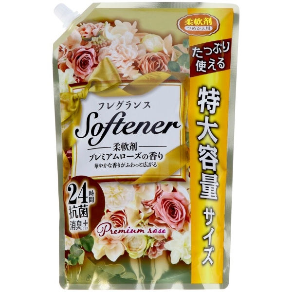 フレグランスソフター プレミアムローズ 詰替え 1080ml : 日本合成