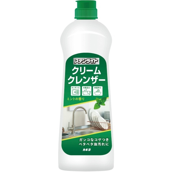 ステンライトクリームクレンザー ミントの香り 400g : カネヨ石鹸