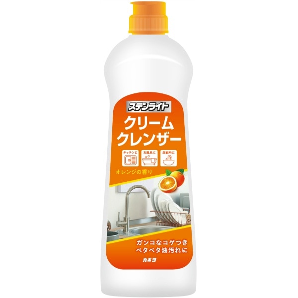 ステンライトクリームクレンザーオレンジの香り 400g : カネヨ石鹸