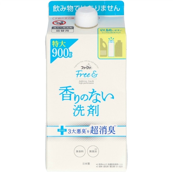 ファーファ フリー& 超コンパクト液体洗剤 詰替え 900g : NSファーファ・ジャパン