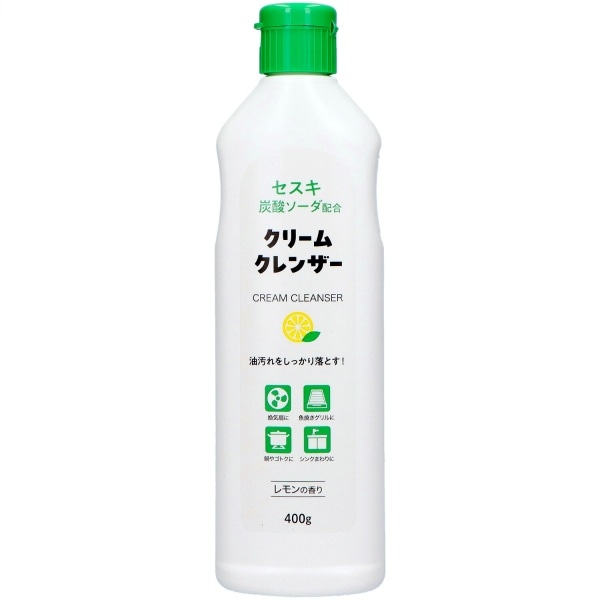 セスキ炭酸ソーダ配合 クリームクレンザー ホワイト 400g : ミツエイ