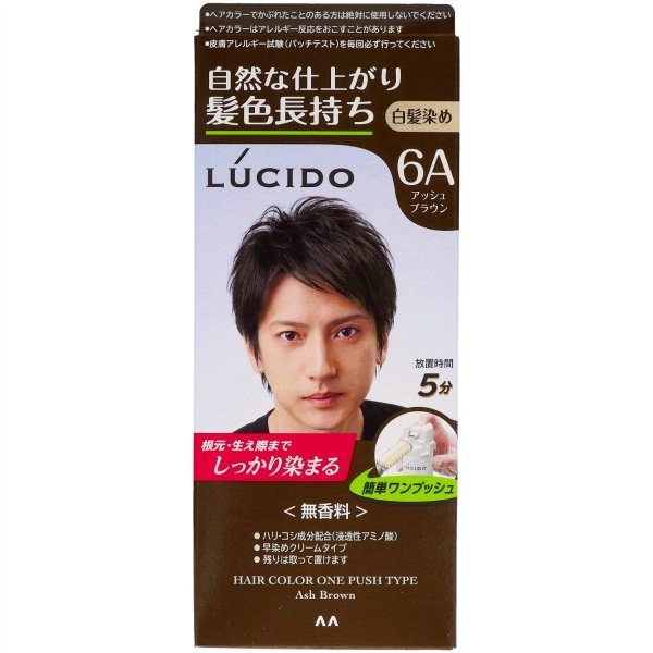 ルシード ワンプッシュケアカラー アッシュブラウン 1個 : マンダム