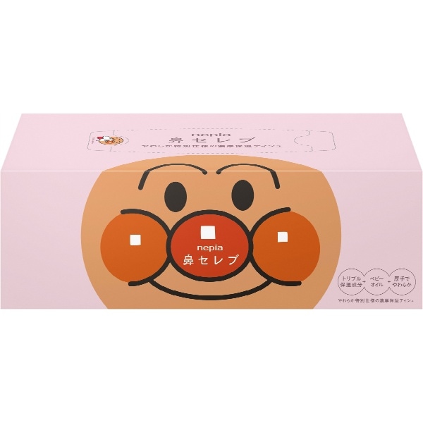 ネピア アンパンマン 鼻セレブ ティシュ 180組×1個 : 王子ネピア