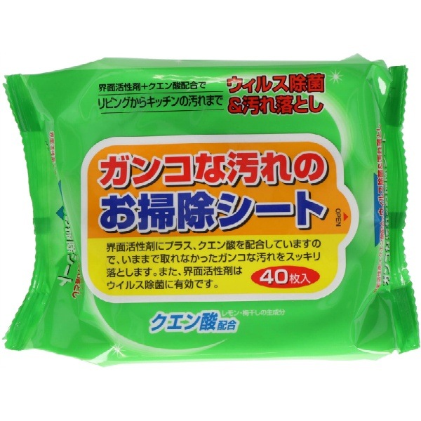 ガンコな汚れのお掃除シート 40枚入 : ペーパーテック