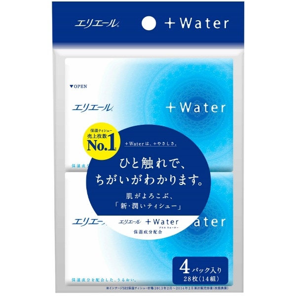 エリエール プラスウォーター 4個入 : 大王製紙