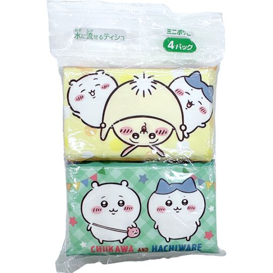 ちいかわ ミニポケットティシュ 4個入 : ダイレイ