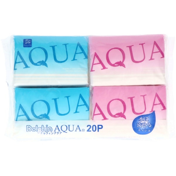 ドルフィンアクア ポケットティッシュ 20個入 : ダイレイ