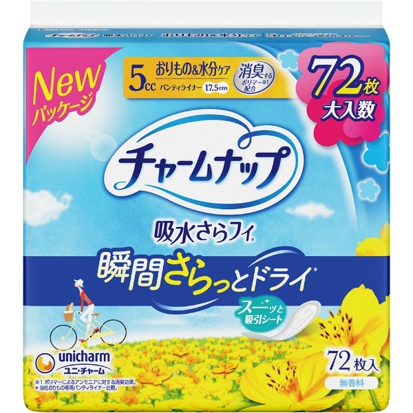 チャームナップ 吸水さらフィ 微量用 72枚入 : ユニ・チャーム（ユニチャーム）