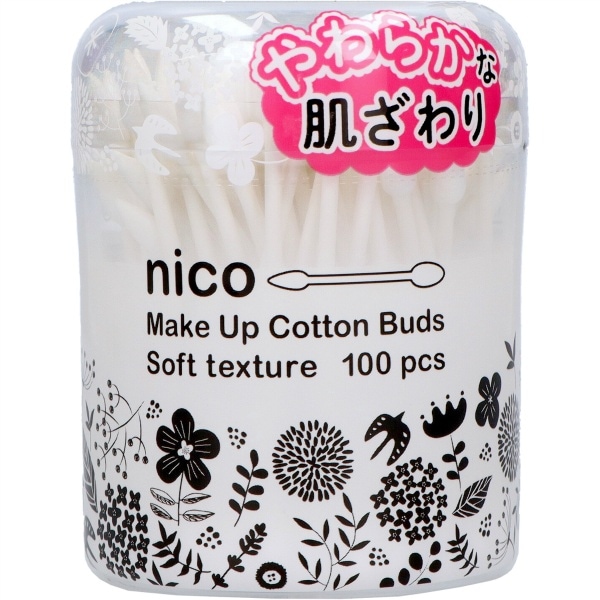 nico soft メイク綿棒 100本入 : 山洋